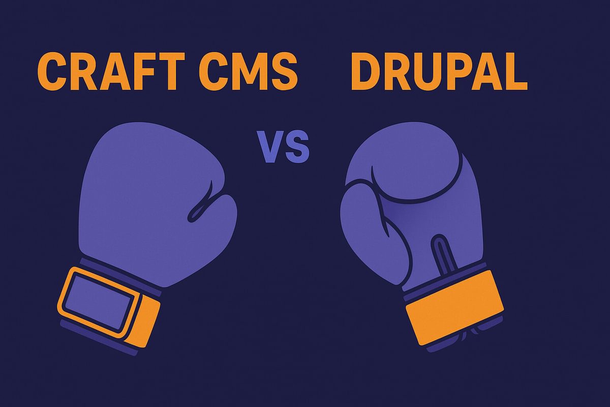 Craft cms vs drupal boxing gloves comparison