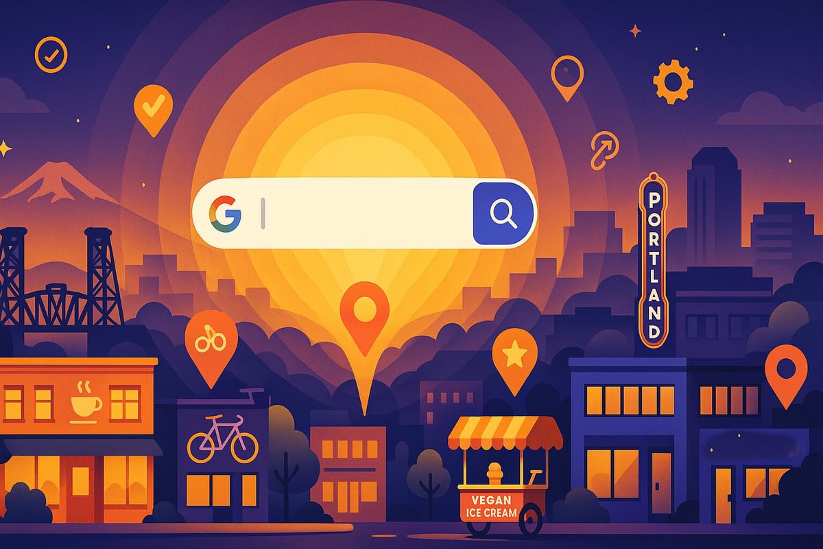 Portland local seo visibility search engine cityscape