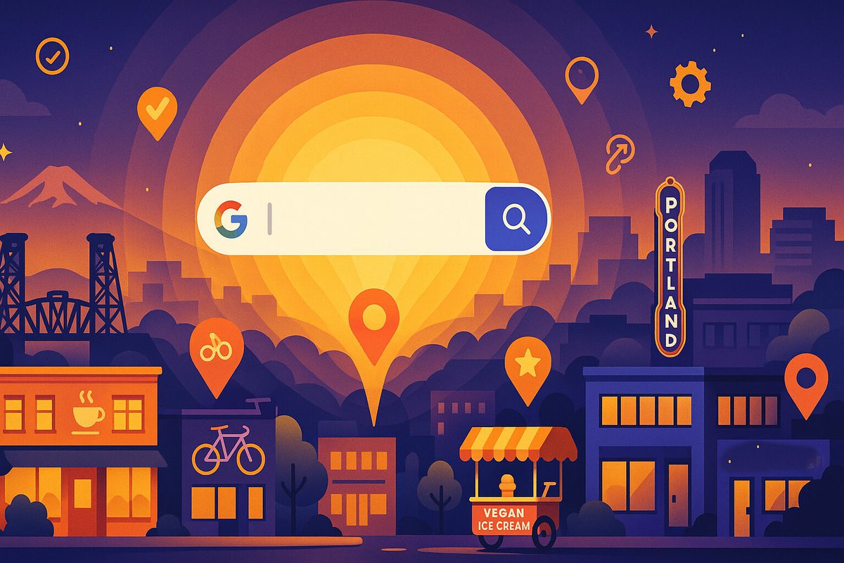 Portland local seo visibility search engine cityscape
